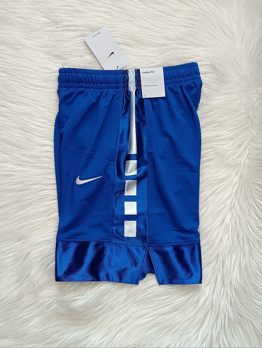 NWT Nike Youth Boy's Dri Fit Elite Basketball Shorts Blue FD4004-480 M, XL